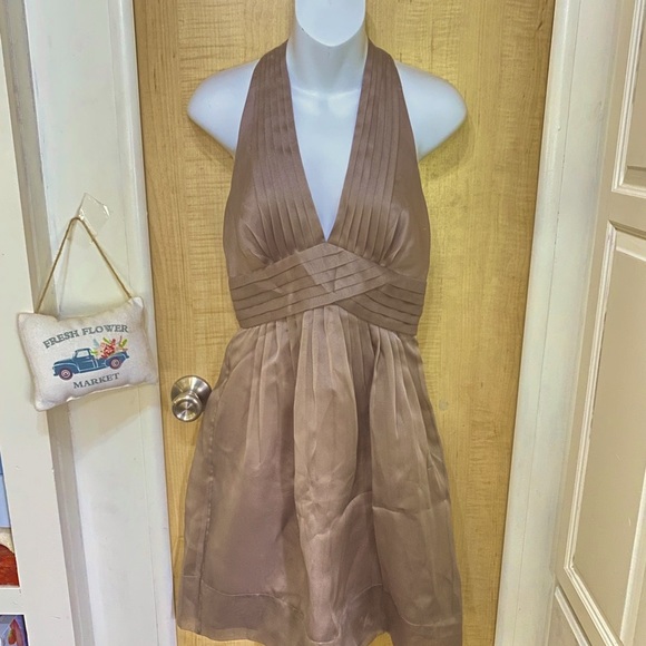 Max and Cleo “Diana” Organza Halter Midi Dress - Picture 3 of 16